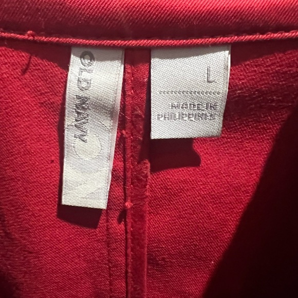 Old Navy Women's Red Trench Coat, 3/4 Sleeves - Picture 2 of 2